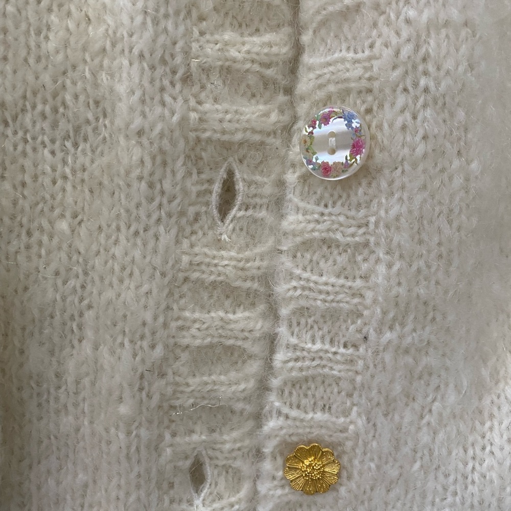 LoveShackFancy NWT Nuri Boyfriend Cardigan - Size M - Picture 3 of 3